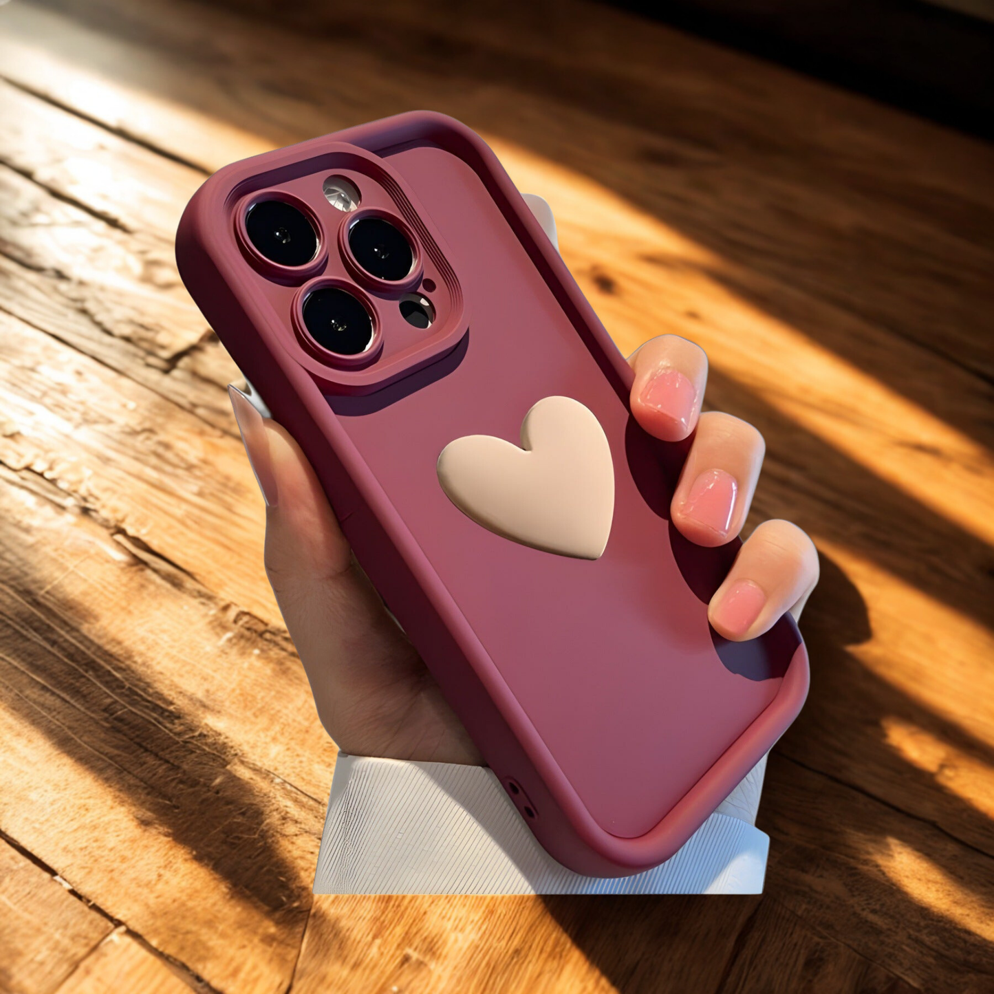 3D Love Suitable for Apple 15 Phone Protective Case Skin friendly Matte iPhone 14 ProMax Lens All Inclusive 16