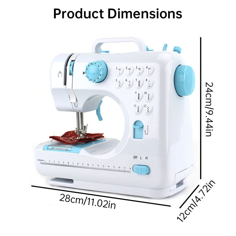 2025 Portable Electric Sewing Machine for Home Use, Adjustable Speed & Backstitch, Ideal for Beginners and Quick Fixes