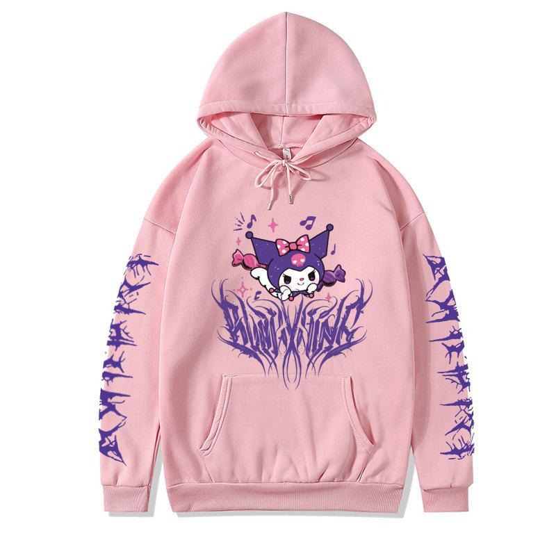 Women's hoodie trendy brand Sanrio Kuromi Melody cute cartoon girl cross-border hoodie hoodie hoodie woman