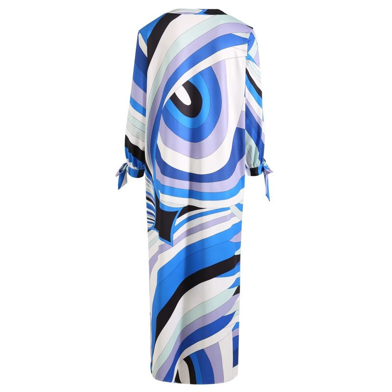 Single breasted princess style split dress for spring and summer women's clothing