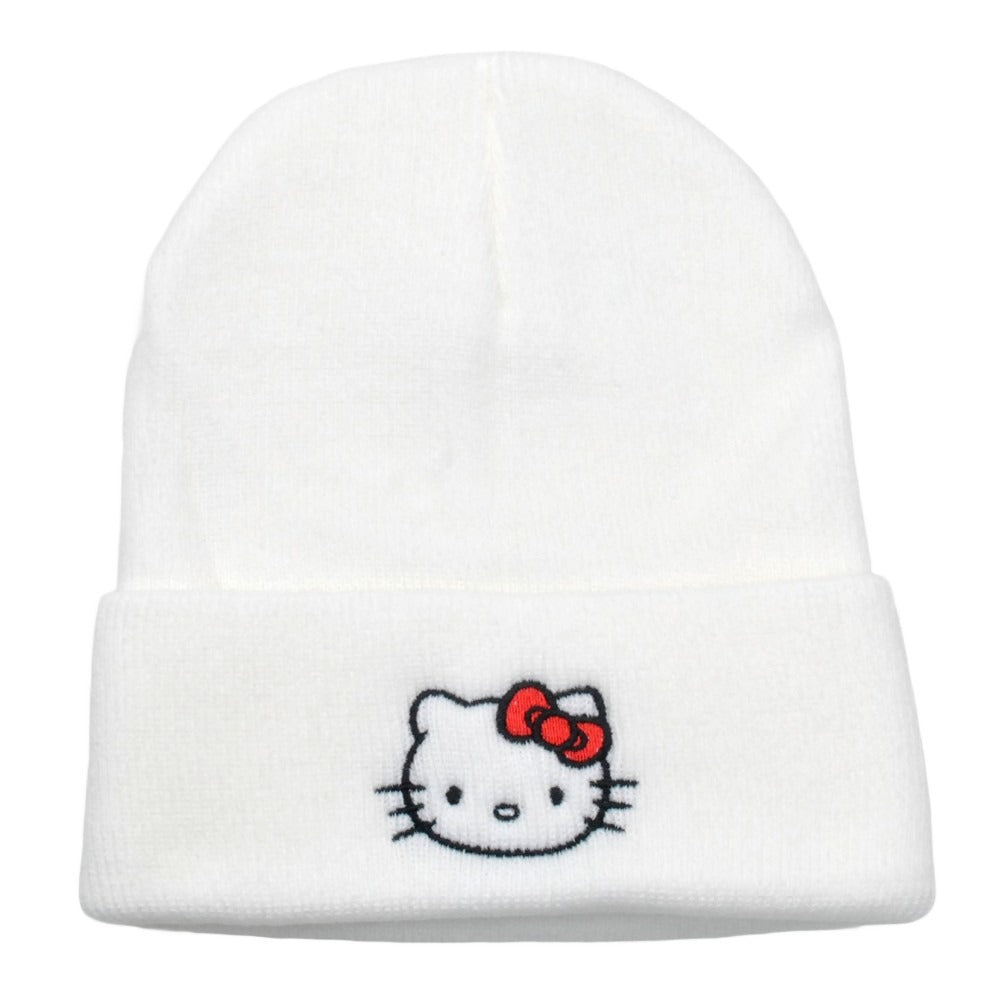 Cute cartoon Sanrio embroidered knitted hat, jade laurel dog wool hat, Kuromi pullover hat, cat warm hat