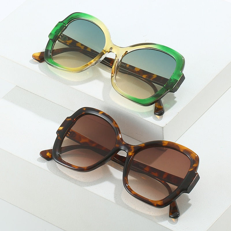 Sunglasses European and American Internet celebrity ins personalized butterfly glasses Milan fashion catwalk sunglasses