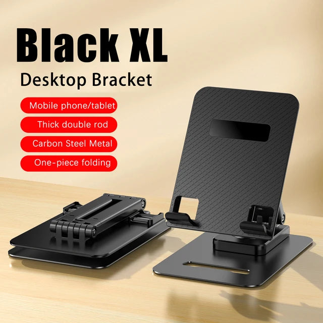 Metal enlarged flat plate rotating bracket desktop flat plate support bracket multifunctional lifting and folding