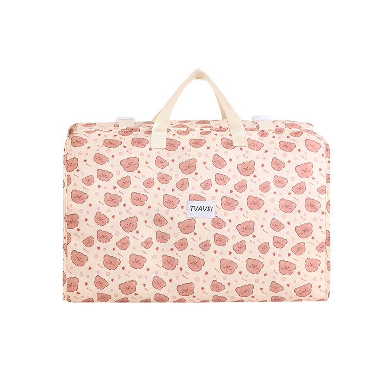 Portable Travel Clothes Organizer Bag - Large Storage with Separate Compartments for Shirts, Pants, Underwear & Socks