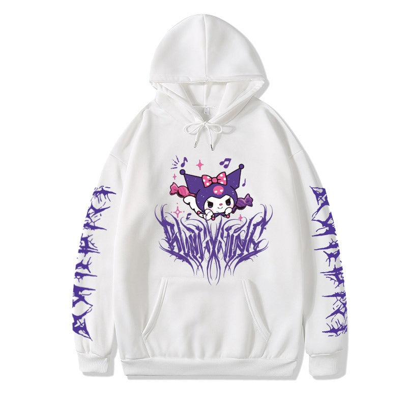Women's hoodie trendy brand Sanrio Kuromi Melody cute cartoon girl cross-border hoodie hoodie hoodie woman