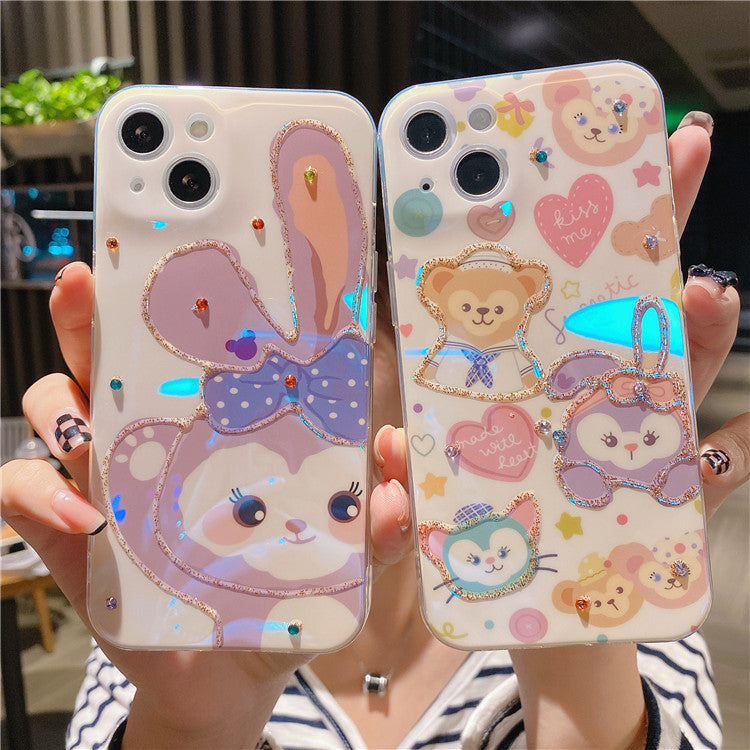 Cartoon Star Dew for iPhone13promax Flash Drill Mobile Phone Cover Apple 12/11 Glue 8plus