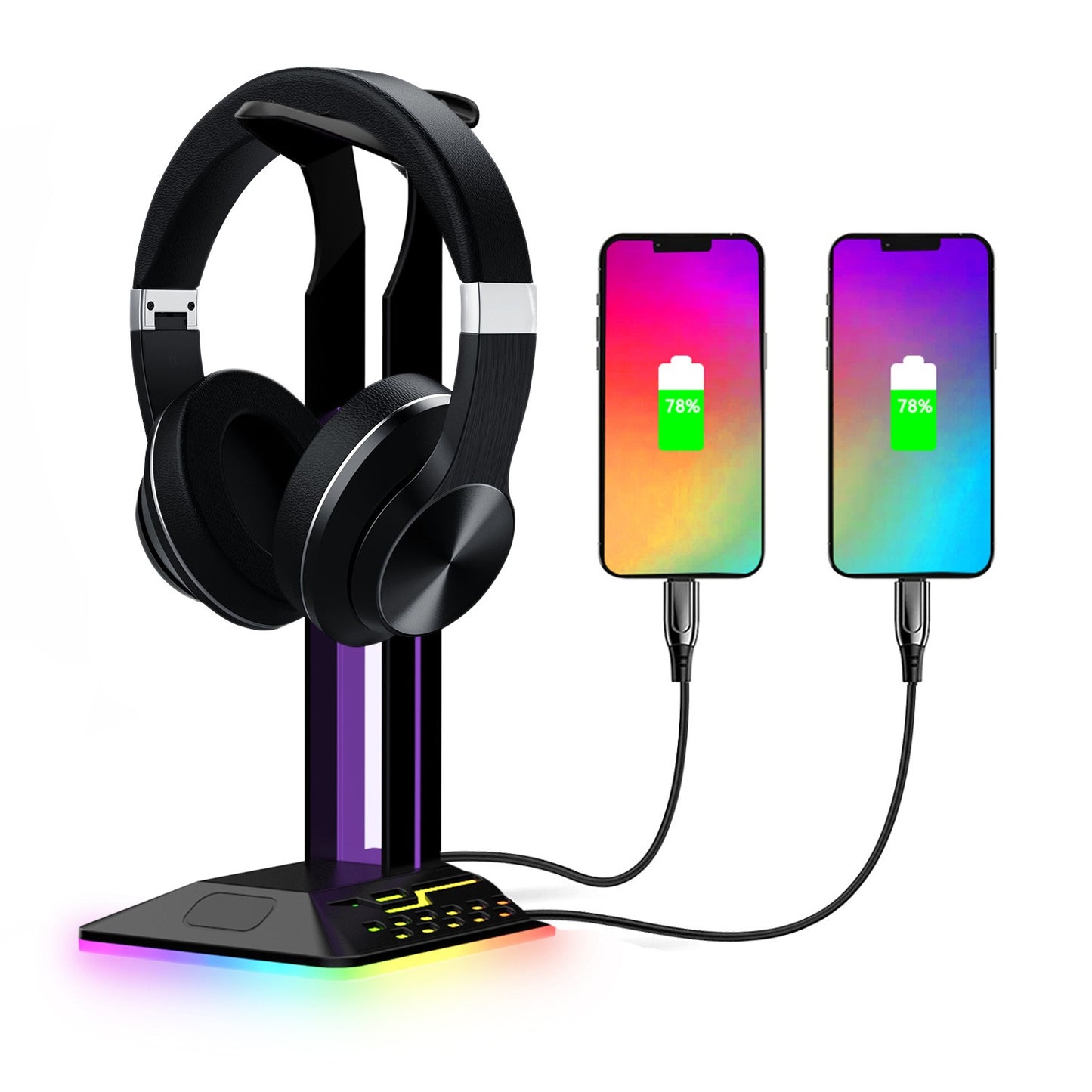 Earphone holder RGB, Amazon's best-selling color changing and glowing esports RGB headphone holder